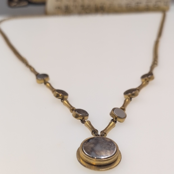 J. Crew Gold and Mirrored Pendant Rope Necklace - Picture 4 of 6